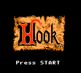 Hook title screen for Sega Game Gear